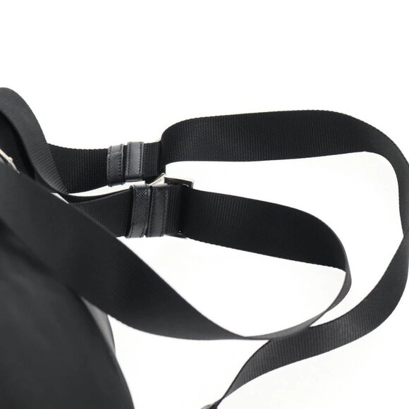 PRADA Sequin Backpack Nylon Black Silver Auth 141151M - Picture 9 of 16